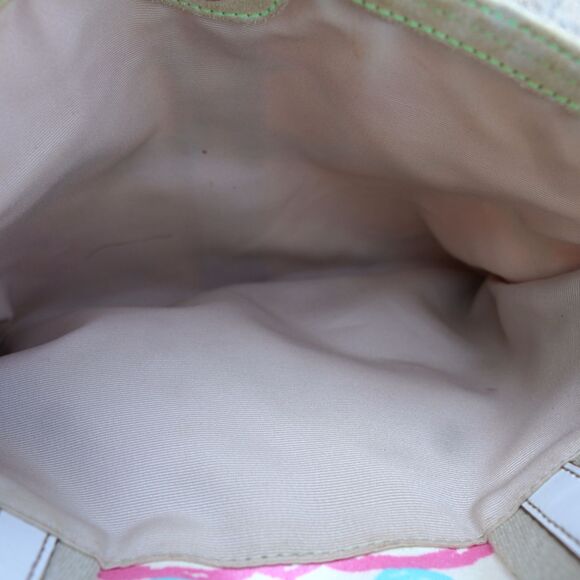RARE VINTAGE COACH Hampton Scribble Tote Y2K Rainbow Logo A065 Lrg 13\